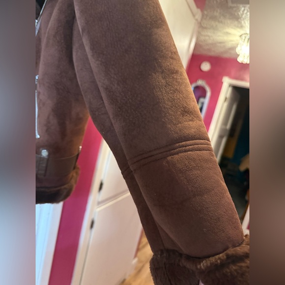 Maurices Chocolate Brown Teddy Jacket NEW - Picture 5 of 13
